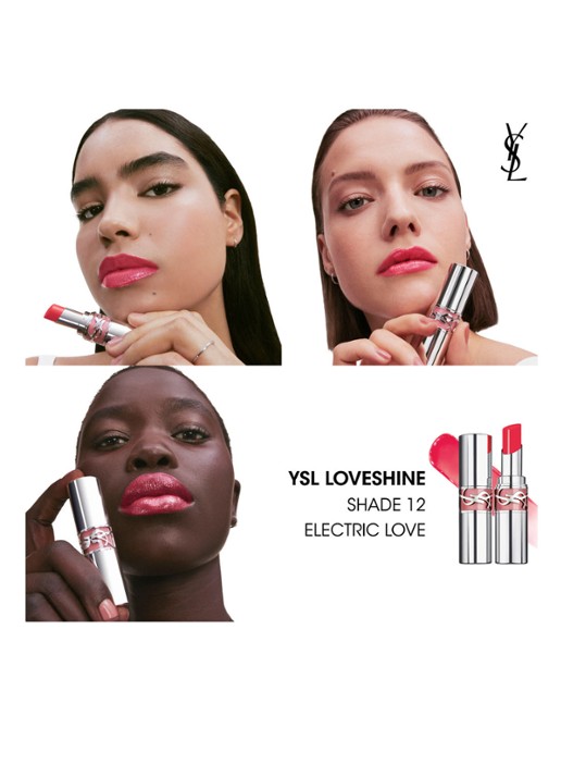Yves Saint Laurent Loveshine - lipstick - detail 5 12 electric love