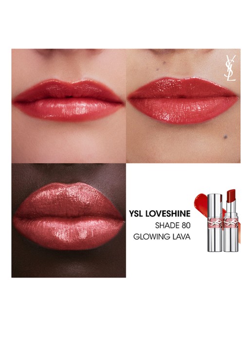Yves Saint Laurent Loveshine - lipstick - detail 4 80 glowing lava