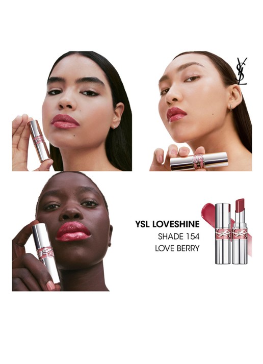 Yves Saint Laurent Loveshine - lipstick - detail 5 154 love berry
