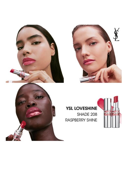 Yves Saint Laurent Loveshine - lipstick - detail 5 208 raspberry shine