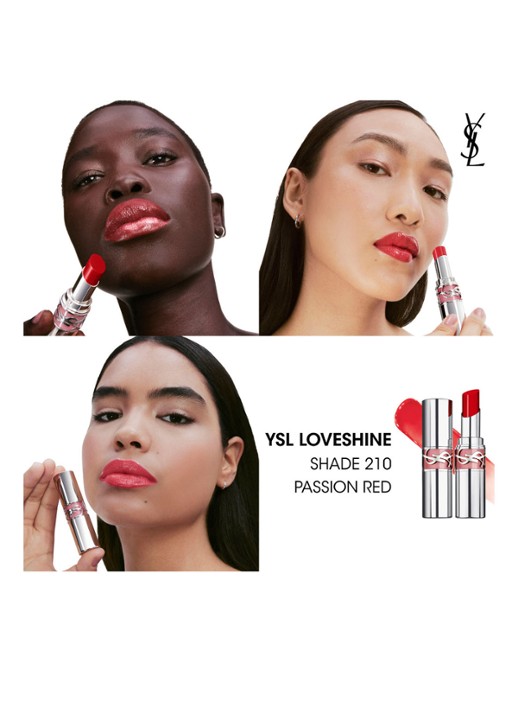 Yves Saint Laurent Loveshine - lipstick - detail 5 210 passion red