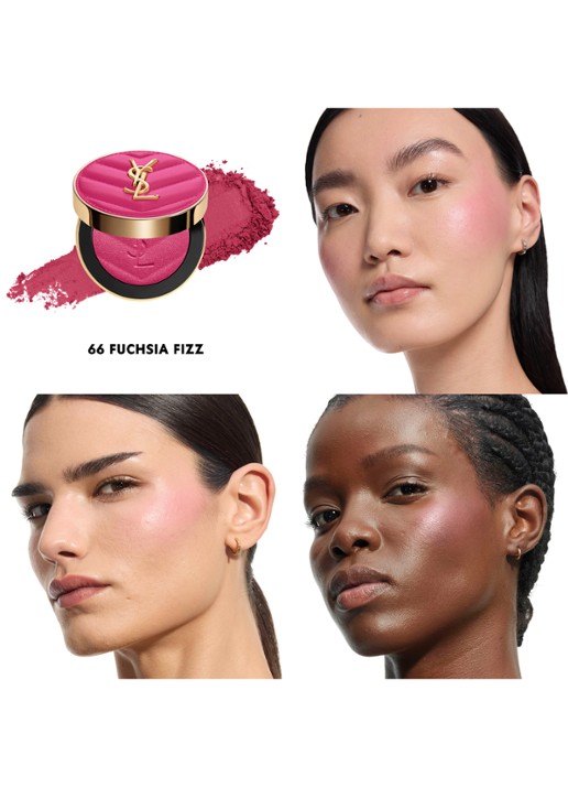 Yves Saint Laurent Make Me Blush Bold Blurring Blush - poeder blush  - achterkant 7 66 fuchsia fizz