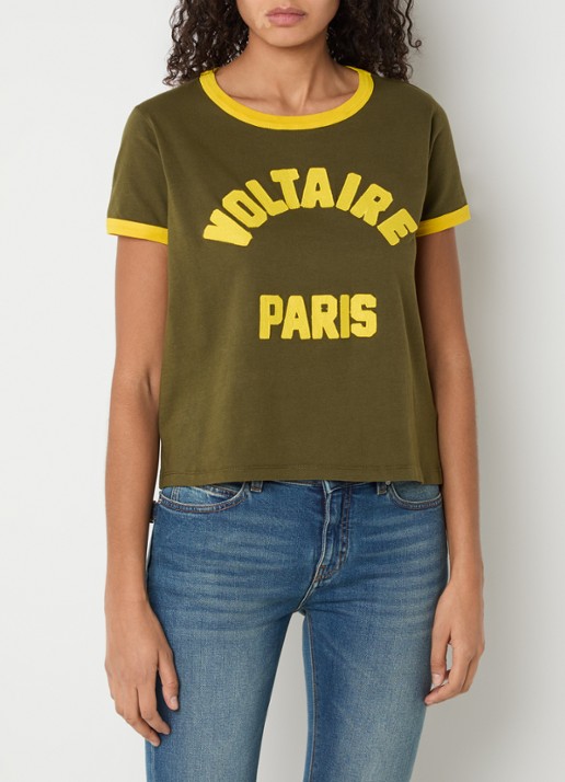 Zadig&Voltaire Alys T-shirt met logoborduring