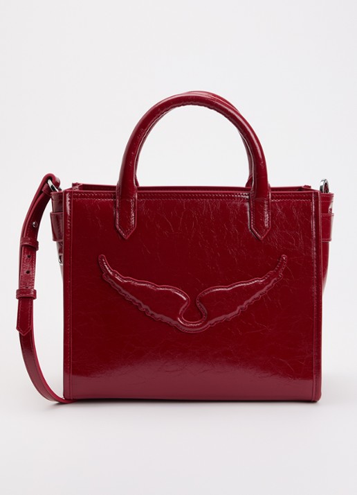 Zadig&Voltaire Angel XS handtas van leer met afneembare schouderriem