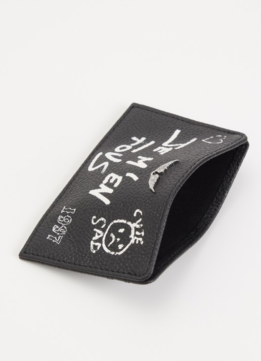 Zadig&Voltaire Arty Tag pasjeshouder van leer - voorkant 2 zwart