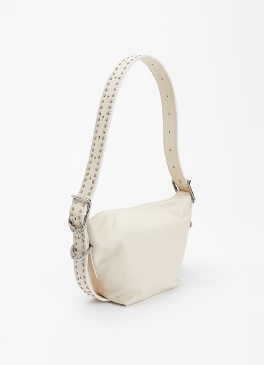 Zadig&Voltaire Baby Jane crossbodytas van leer - achterkant 2 creme