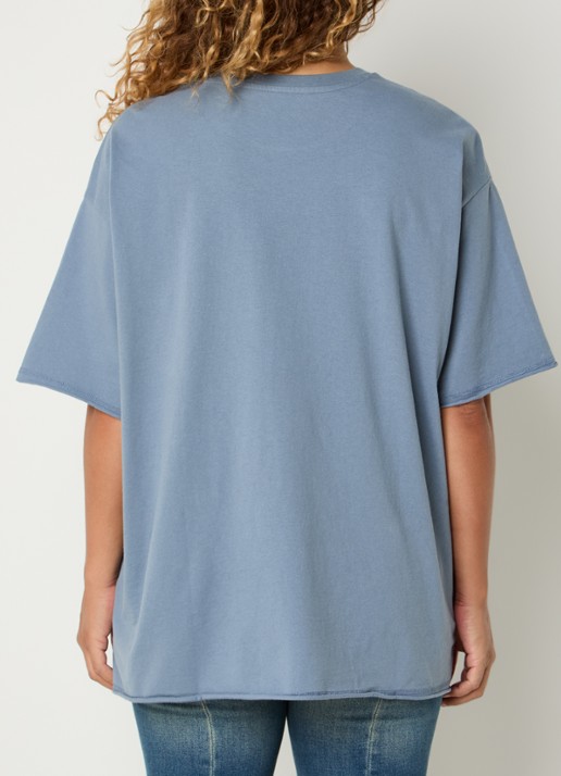 Zadig&Voltaire Berry T-shirt met strass - achterkant 4 staalblauw
