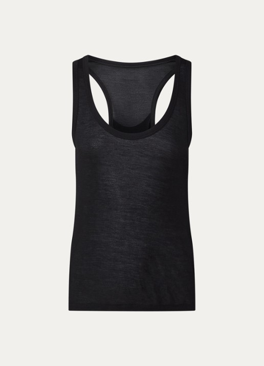 Zadig&Voltaire Bianca tanktop met stretch - voorkant zwart