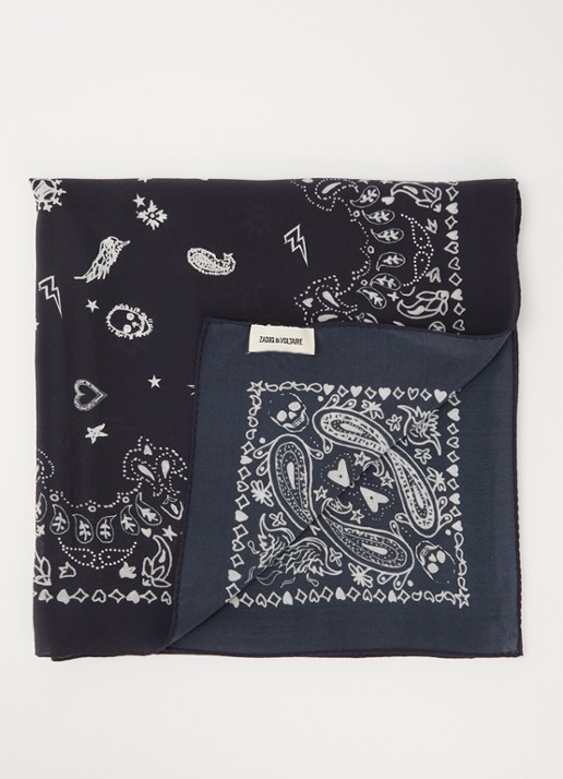 Zadig&Voltaire Blondie bandana van zijde 130 x 130 cm