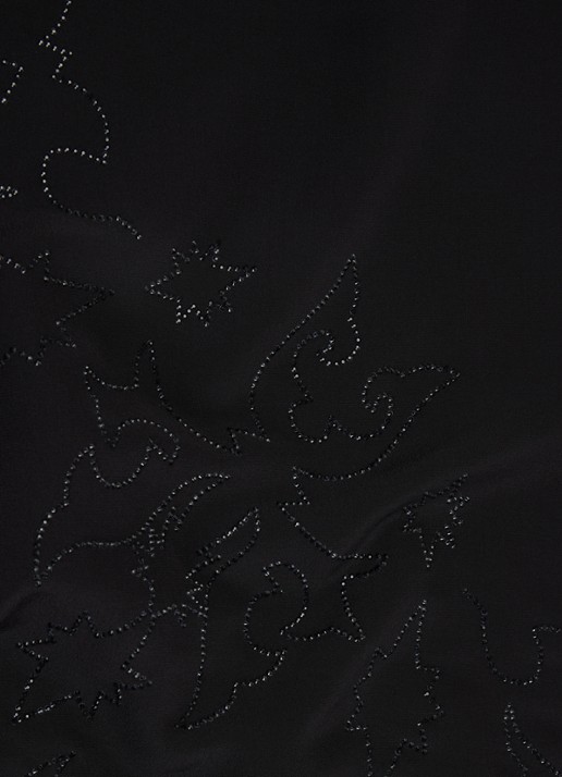 Zadig&Voltaire Blondie Western sjaal van zijde met strass 85 x 85 cm - detail 2 zwart