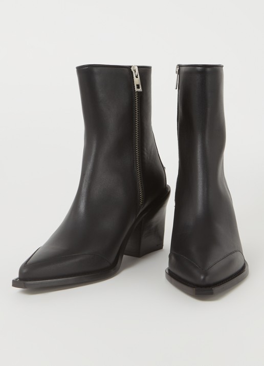 Zadig&Voltaire Cara cowboylaars van kalfsleer - detail 3 zwart