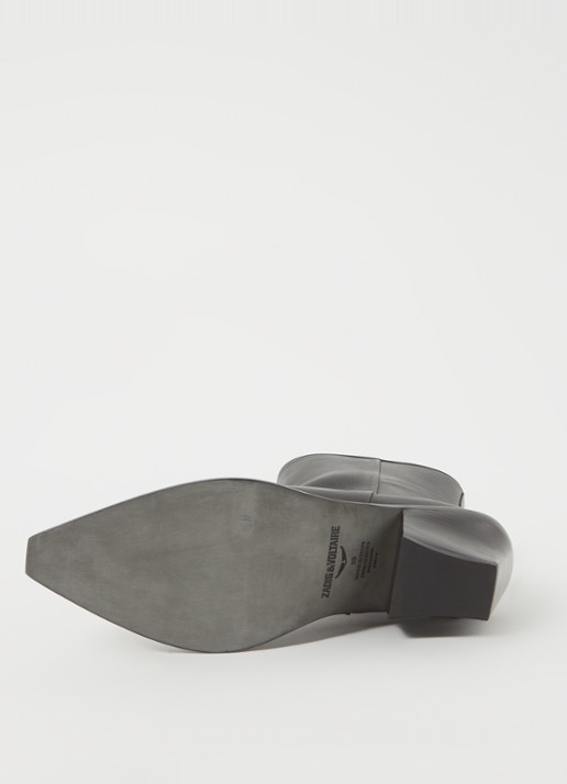 Zadig&Voltaire Cara cowboylaars van kalfsleer - detail 4 zwart