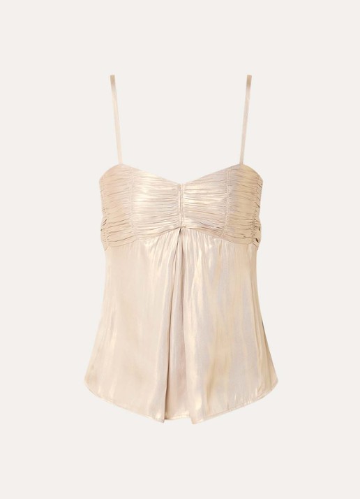 Zadig&Voltaire Cippie spaghettitop met lurex - voorkant 3 goud