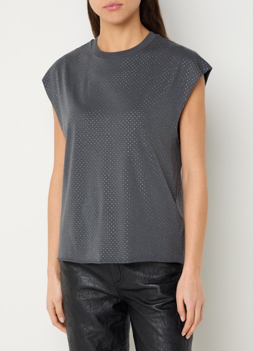 Zadig&Voltaire Cloe mouwloze top met strass