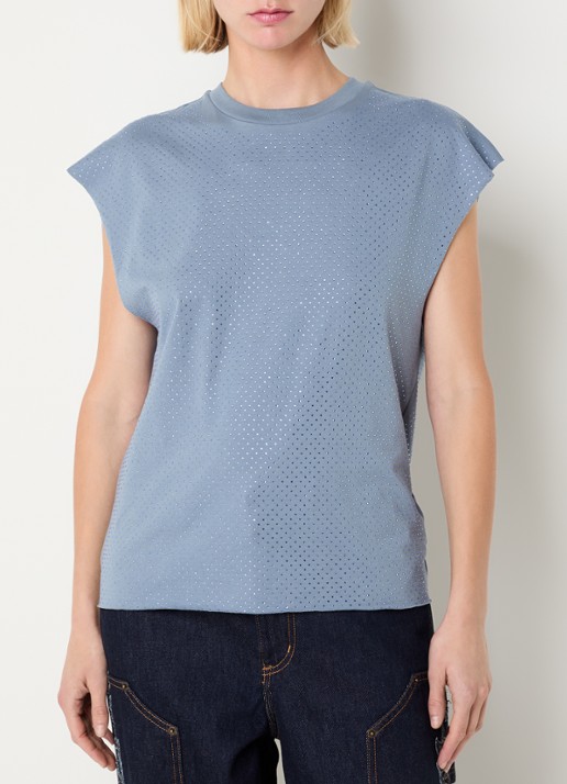 Zadig&Voltaire Cloe mouwloze top met strass