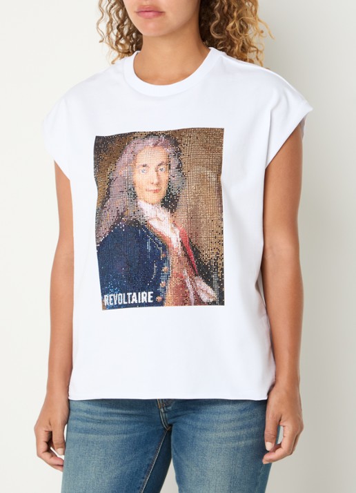 Zadig&Voltaire Cloex T-shirt met strass