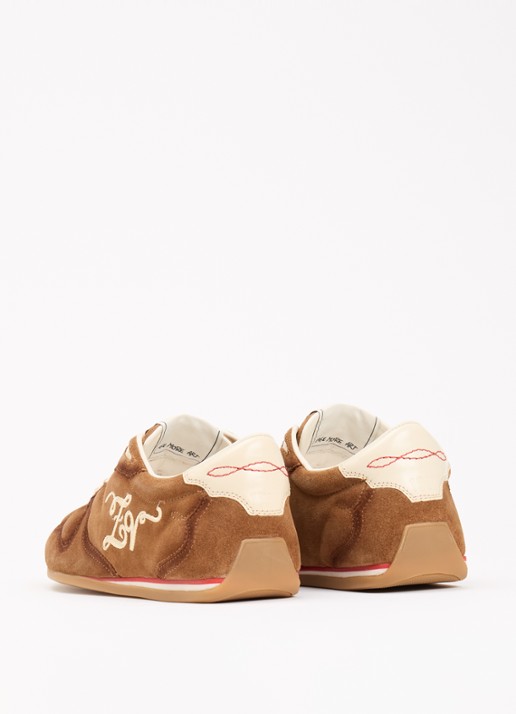 Zadig&Voltaire Dance sneaker van suède - achterkant cognac
