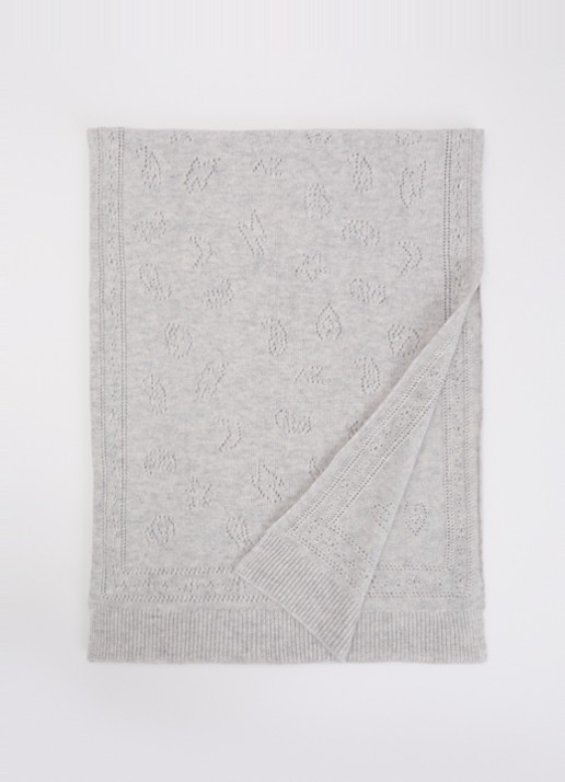 Zadig&Voltaire Demi Pointelle sjaal in kasjmierblend 210 x 40 cm