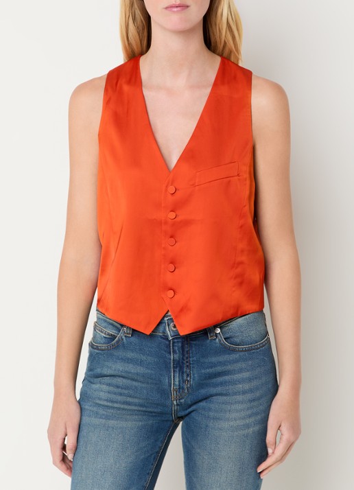 Zadig&Voltaire Emaux gilet van satijn