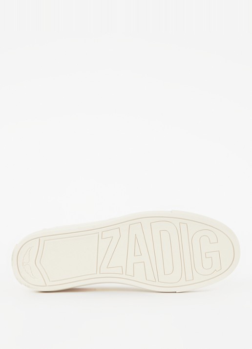 Zadig&Voltaire Fly On Vintage sneaker van leer  - detail 5 ivoor