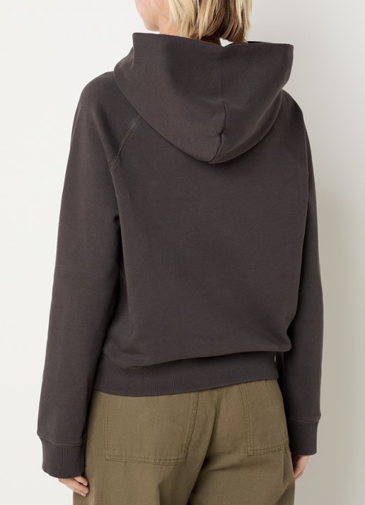 Zadig&Voltaire Georgy hoodie met logoprint en strass - achterkant antraciet