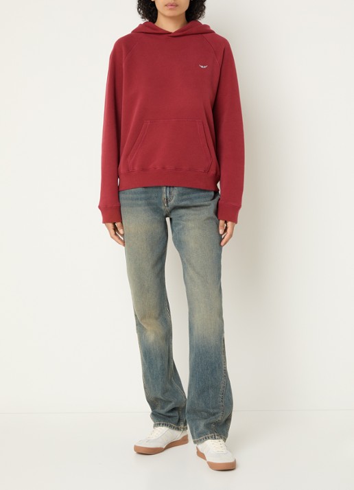 Zadig&Voltaire Georgy hoodie met strass - voorkant 5 rood