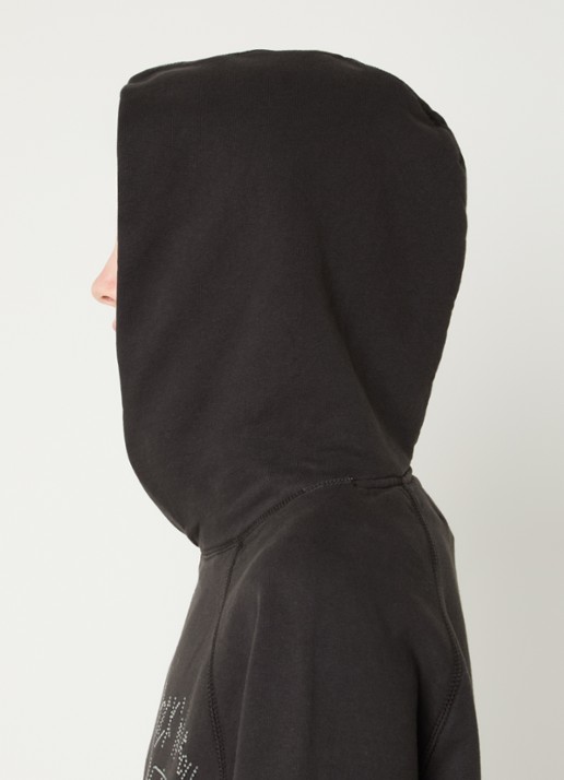 Zadig&Voltaire Georgy hoodie met strass - detail 4 donkergrijs