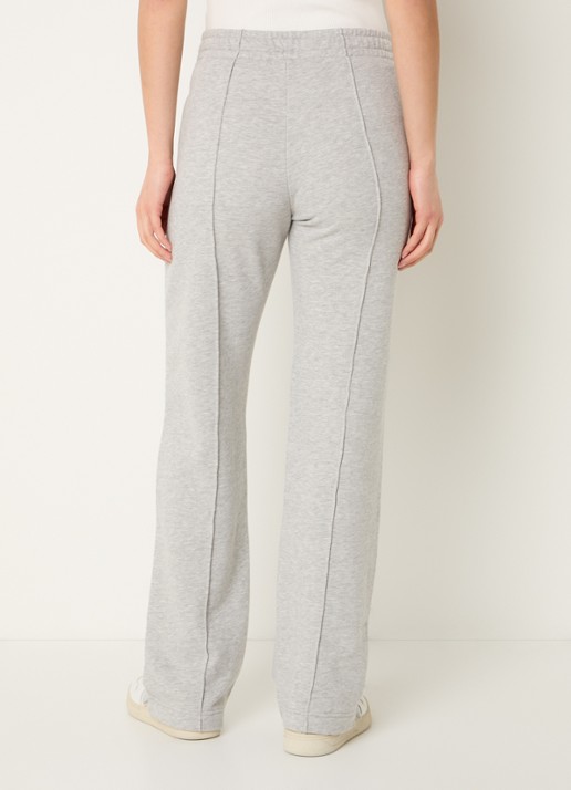 Zadig&Voltaire High waist straight fit joggingbroek met steekzakken - achterkant grijs