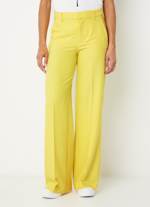 Zadig&Voltaire High waist wide fit pantalon met steekzakken