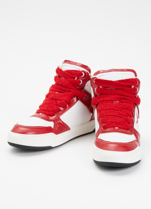 Zadig&Voltaire High Wings sneaker van leer - detail 3 rood