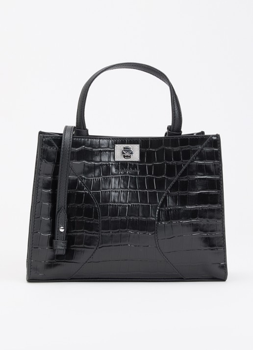 Zadig&Voltaire Jack Croco Mini handtas van leer met afneembare schouderriem