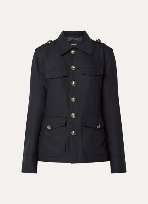 Zadig&Voltaire Jack met klepzakken - voorkant 2 zalmroze