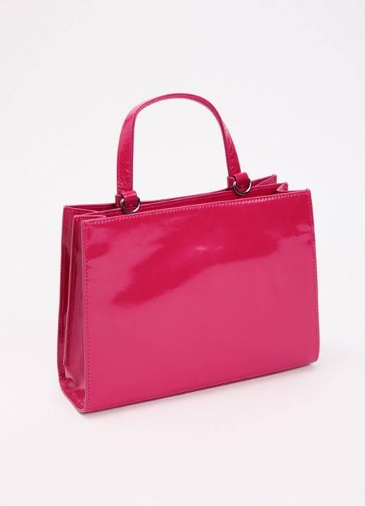 Zadig&Voltaire Jack Mini handtas van leer met afneembare schouderriem - achterkant 5 oudroze