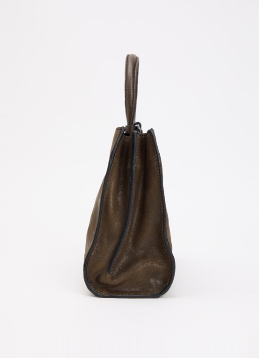 Zadig&Voltaire Jack Nano handtas van suède met afneembare schouderriem - detail 4 donkerbruin