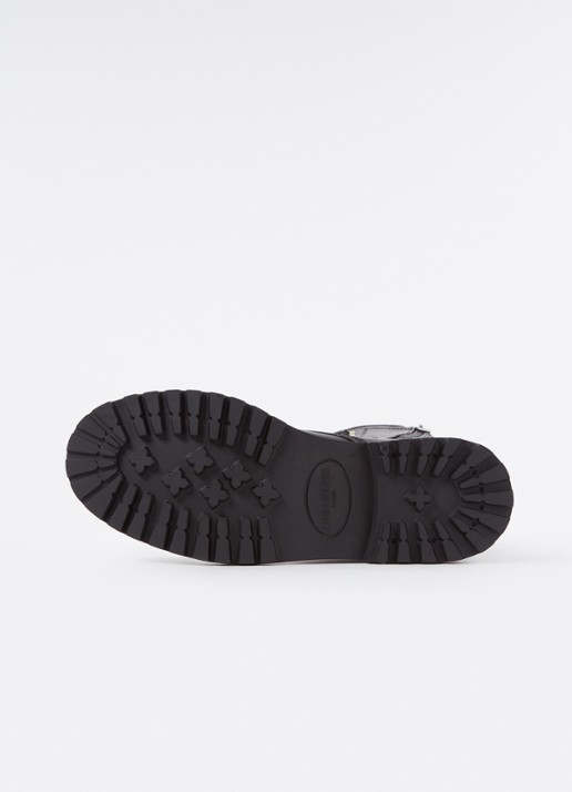 Zadig&Voltaire Joe veterboot van leer - detail 4 zwart
