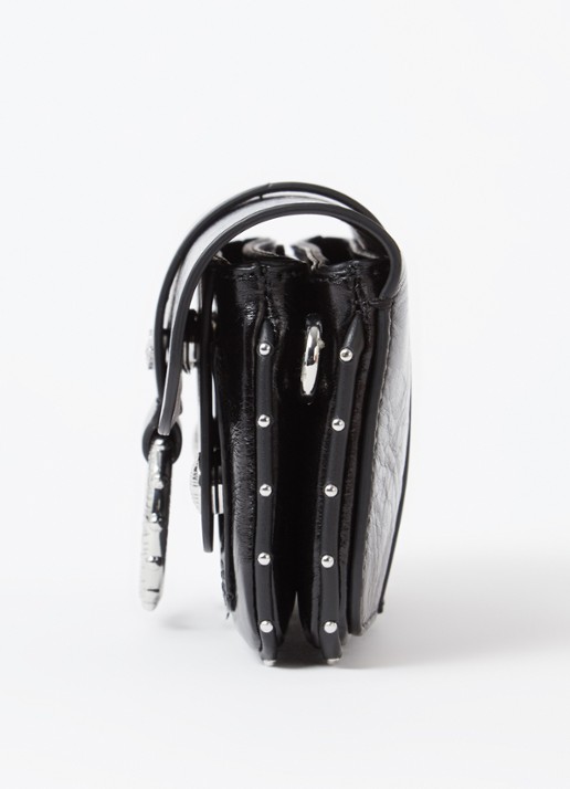 Zadig&Voltaire Kate crossbodytas van leer - detail 4 zwart