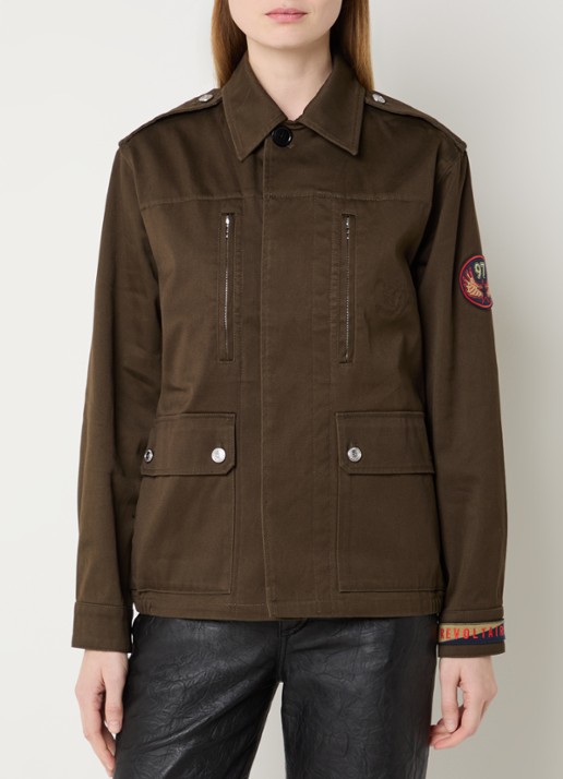 Zadig&Voltaire Kid jack met klepzakken en logoborduring