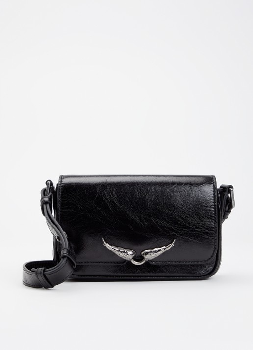 Zadig&Voltaire Le Zazi crossbodytas van kalfsleer met verstelbare schouderriem
