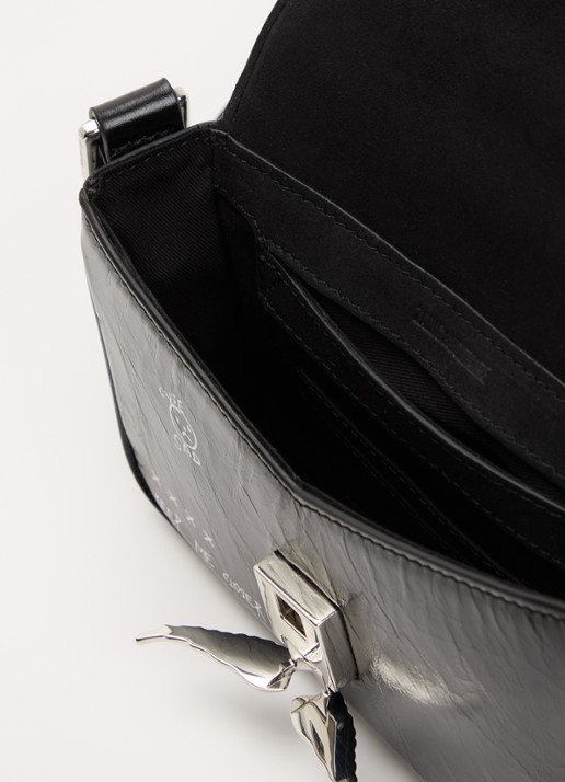 Zadig&Voltaire Le Zazi Vintage Graffiti crossbodytas van leer  - detail 3 zwart
