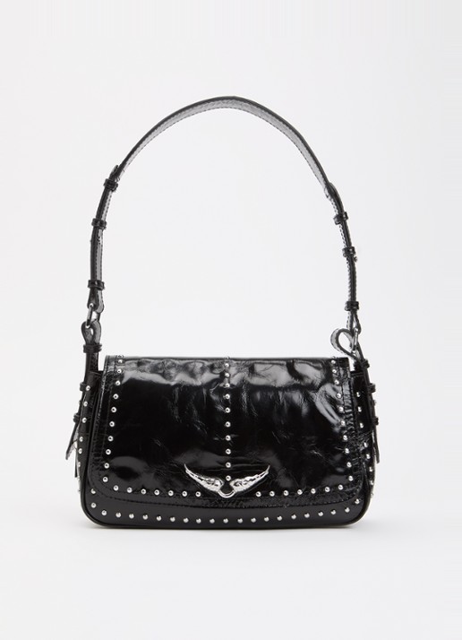 Zadig&Voltaire Le Zouzou Vintage schoudertas van leer met studs