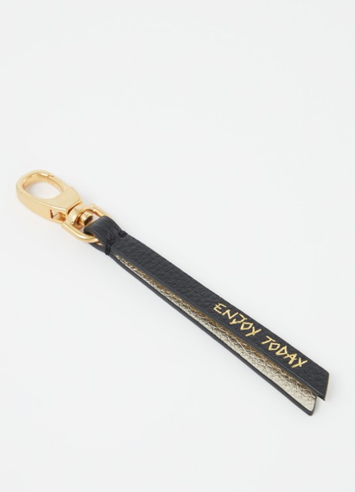 Zadig&Voltaire Love Link sleutelhanger van kalfsleer - detail 2 goud