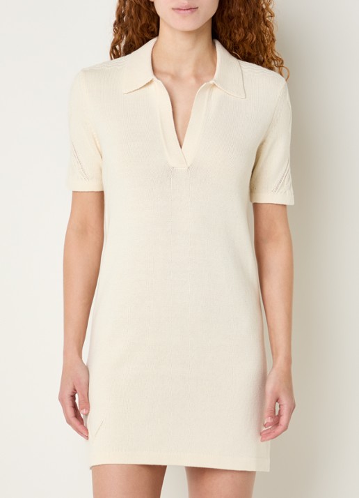 Zadig&Voltaire Lulu grofgebreide mini jurk in merino wolblend