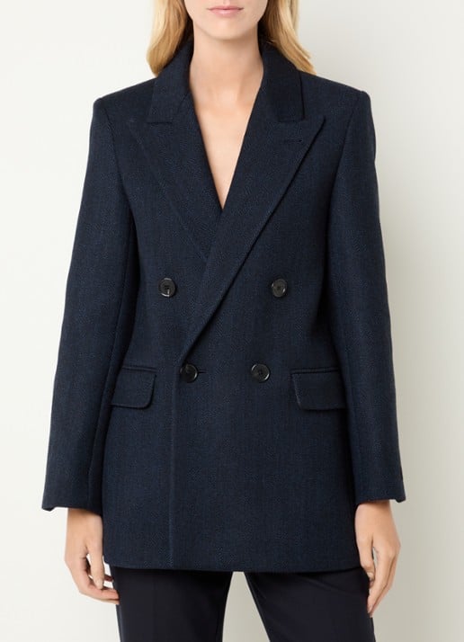 Zadig&Voltaire Miew oversized double-breasted blazer in scheerwolblend