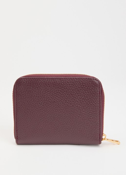 Zadig&Voltaire Mini Portemonnee van leer - achterkant paars
