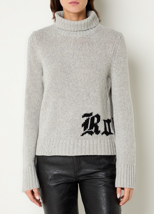 Zadig&Voltaire Nalma grofgebreide trui van merino wol met col