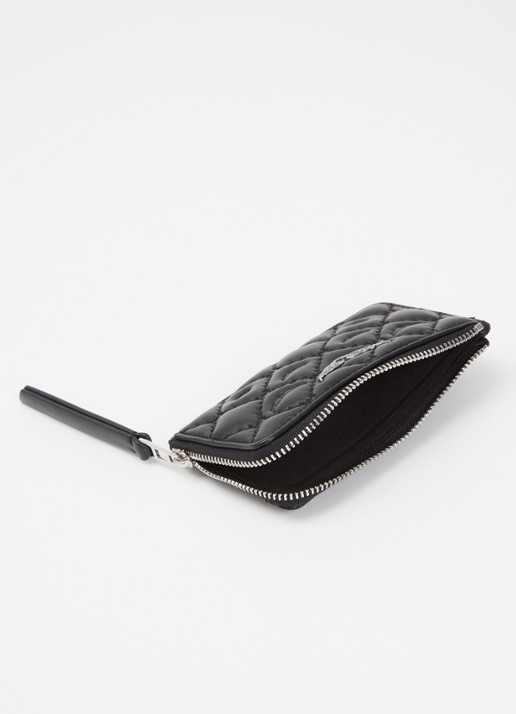 Zadig&Voltaire Pasjeshouder van quilted lamsleer - detail 3 zwart