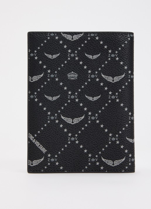 Zadig&Voltaire Paspoortetui met logo - achterkant 3 zwart