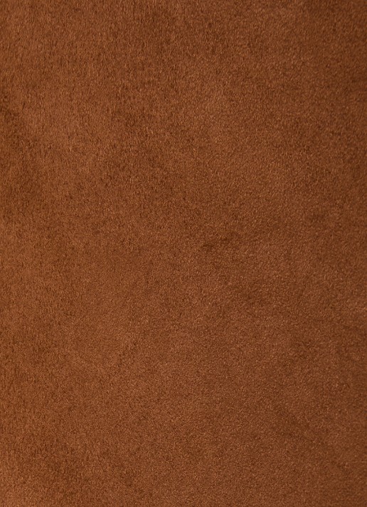 Zadig&Voltaire Pistol high waist bootcut fit broek van geitensuède - detail 4 cognac