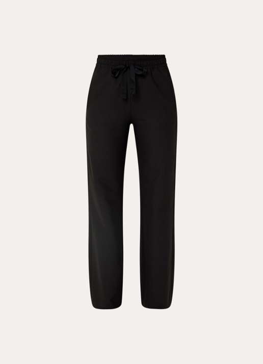Zadig&Voltaire Poma high waist loose fit joggingbroek met steekzakken - voorkant 3 zwart