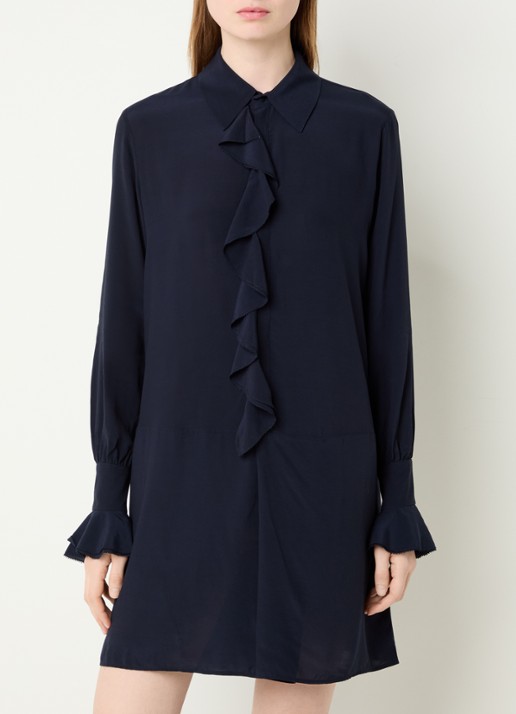 Zadig&Voltaire Rhelyne mini tuniekjurk met ruches